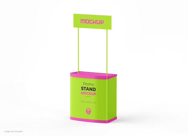 PSD standing advertising promotional display mockup