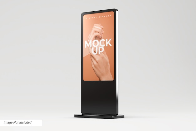 Standing Digital Signage Mockup