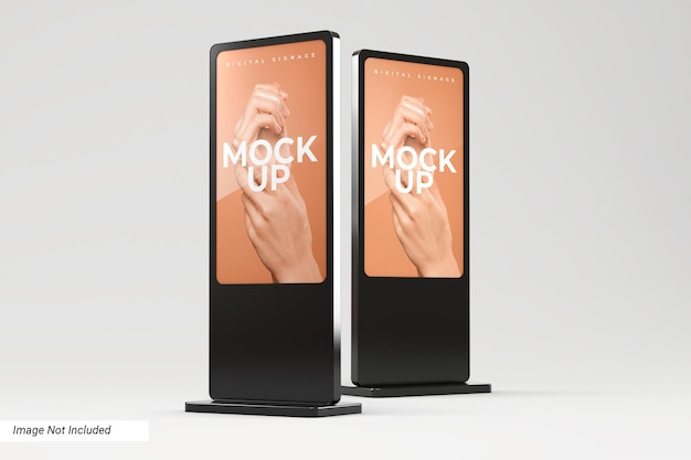 Standing Digital Signage Mockup