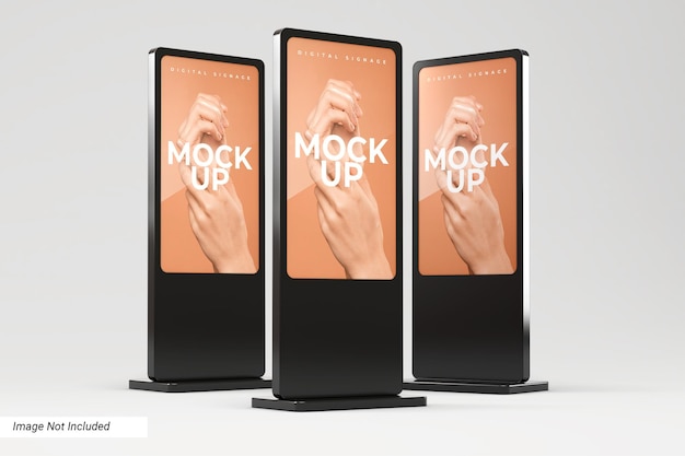 Standing Digital Signage Mockup