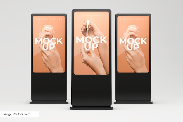 Standing Digital Signage Mockup