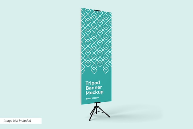 Standing Tripod Banner Mockup