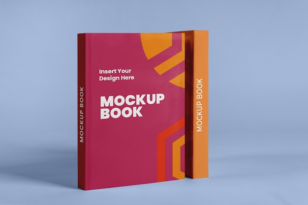 Standing up book mockup