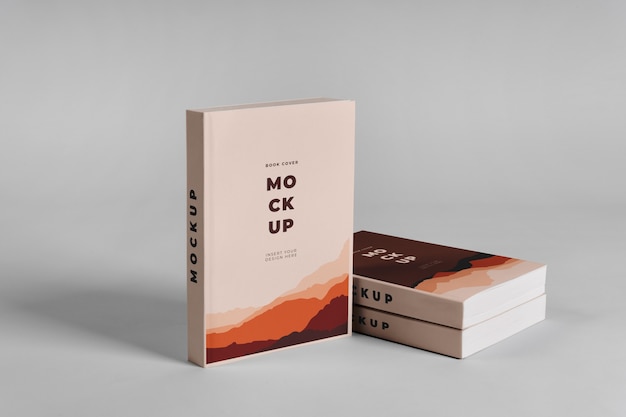 Standing up book mockup