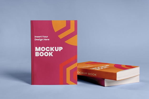 Standing up book mockup