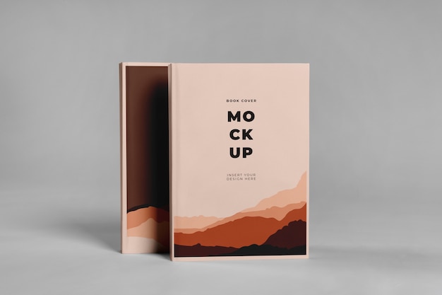 Standing up book mockup