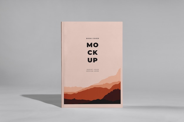 Standing up book mockup