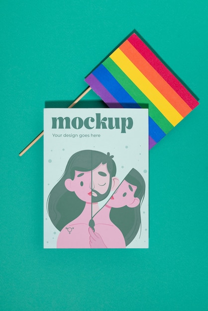 Standing up for gender identity flyer mockup