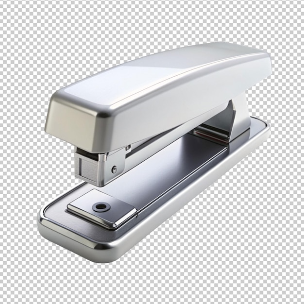 PSD stapler mockup on transparent background