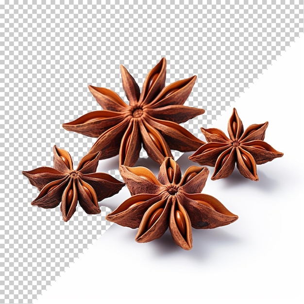 Star anise isolated on transparent background