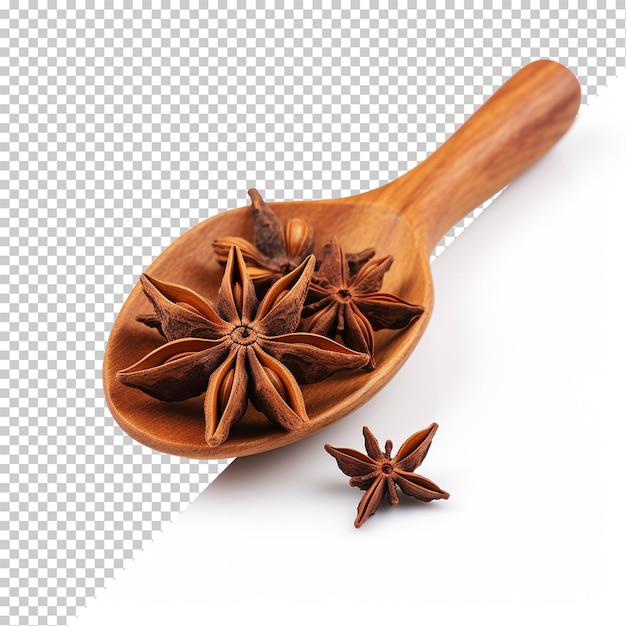 Star anise isolated on transparent background