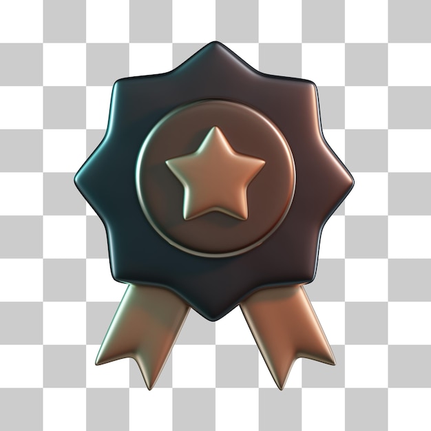 Star Badge 3D Icon