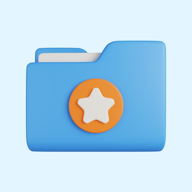 Star Folder 3D Icon