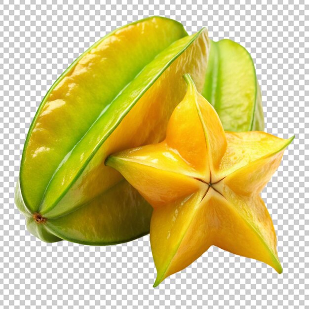 PSD star fruit isolated on transparent background