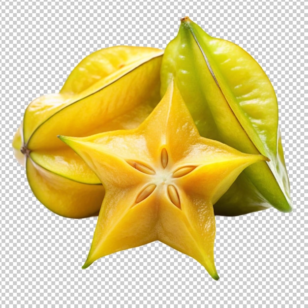 Star fruit isolated on transparent background