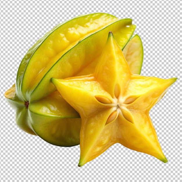 Star fruit isolated on transparent background