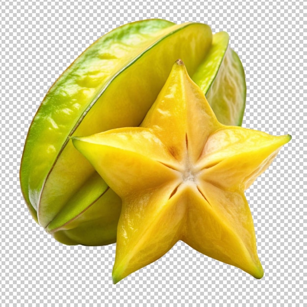 Star fruit isolated on transparent background