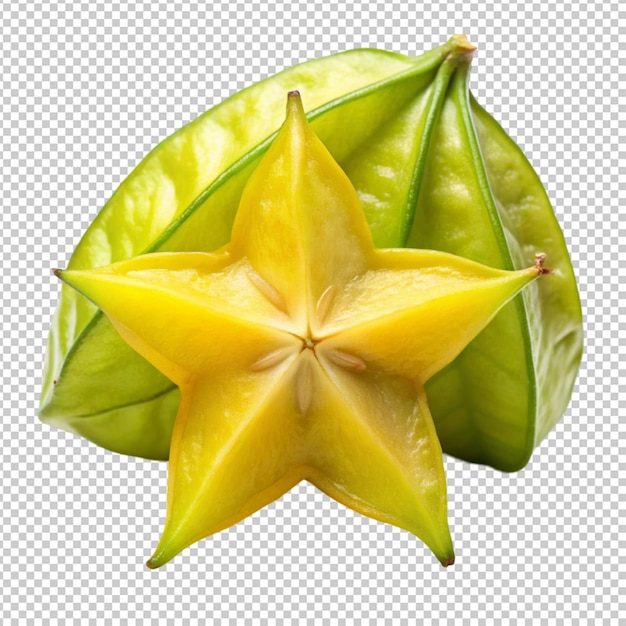 Star fruit isolated on transparent background