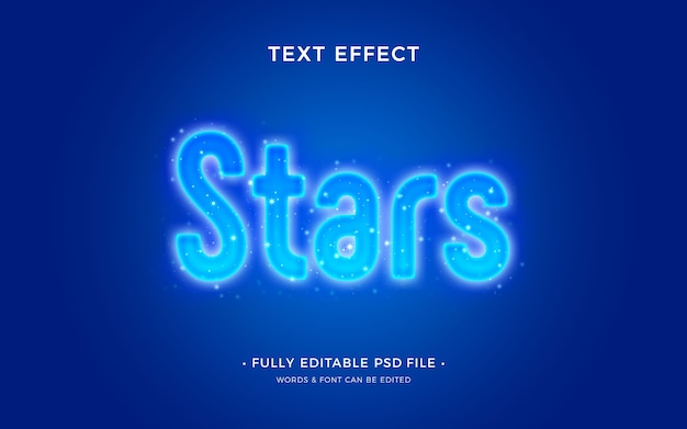 Star text effect