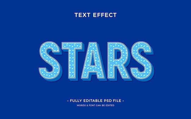 Star text effect