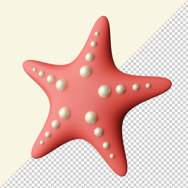 Starfish isolated 3d render