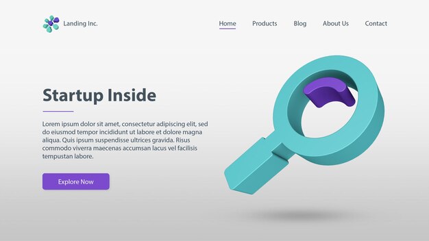 PSD startup landing page