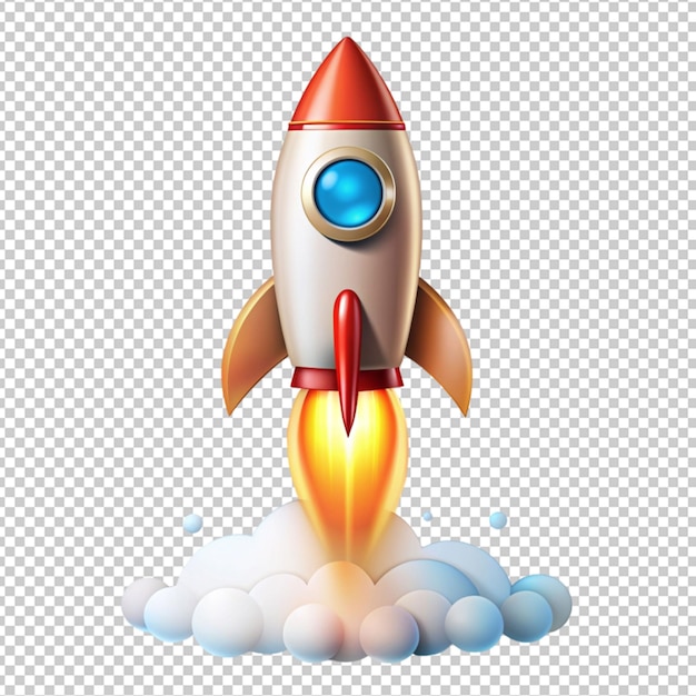 startup rocket business illustration