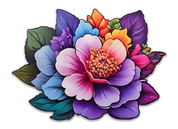 Statice Flower clipart design psd