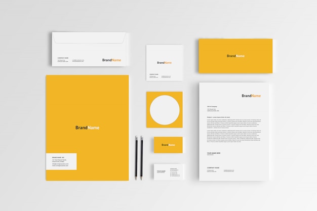 Stationary Mock-up Template