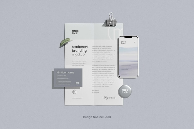 Stationery Branding Mockup Scene Creator