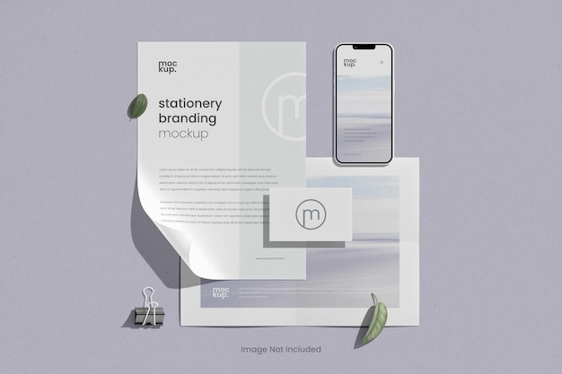 Stationery Branding Mockup Scene Creator