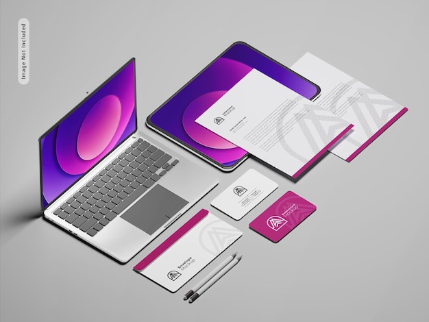 Stationery branding  mockup scene creator