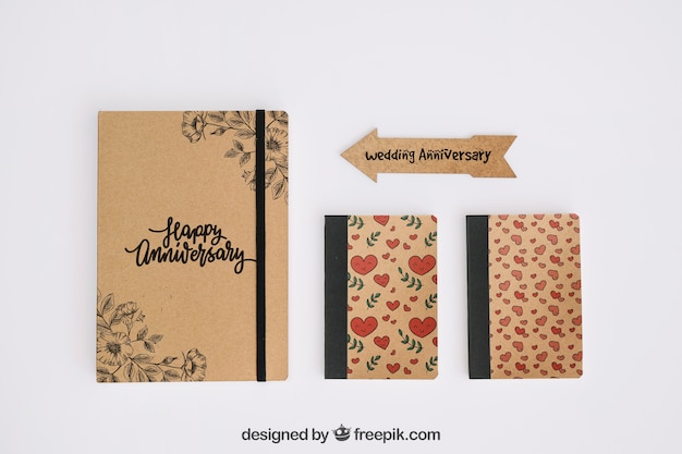 PSD stationery cardboard concept