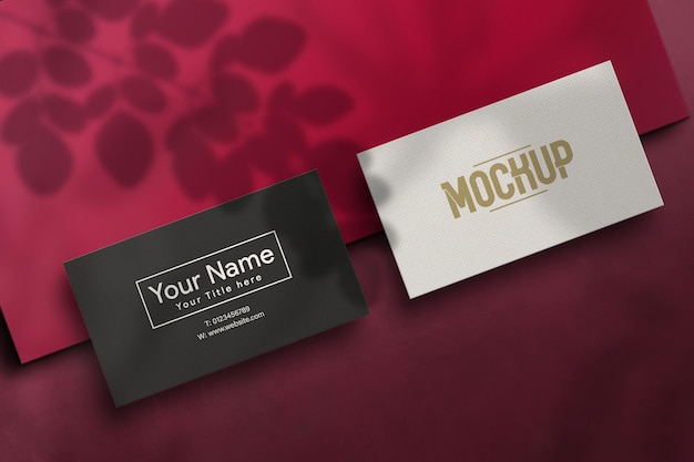 Stationery concept with business cards mockup design