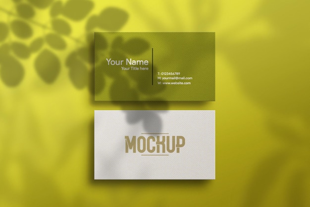 Stationery concept with business cards mockup