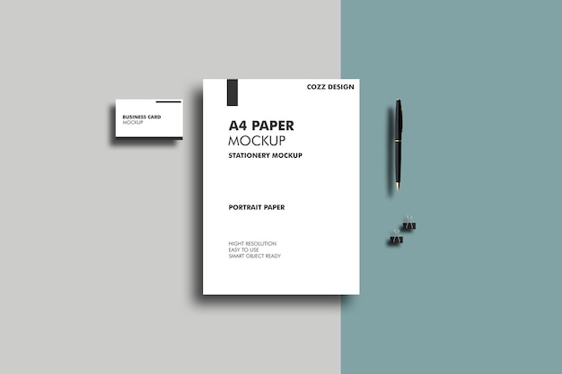 Stationery design mockup