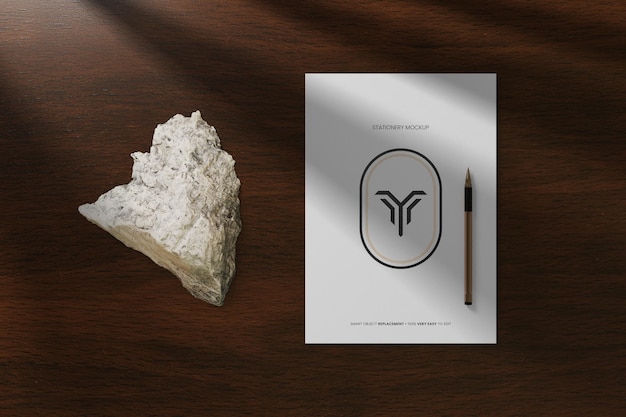 stationery logo mockup psd