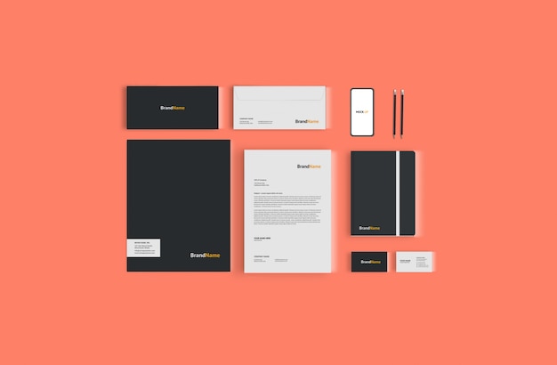 PSD stationery mock-up