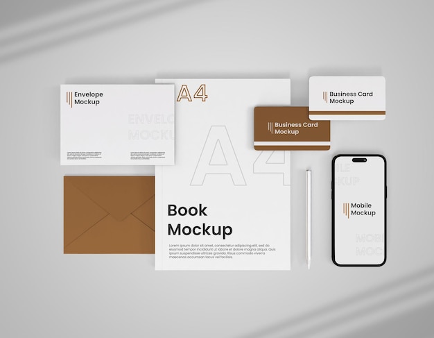 PSD stationery mockup 4