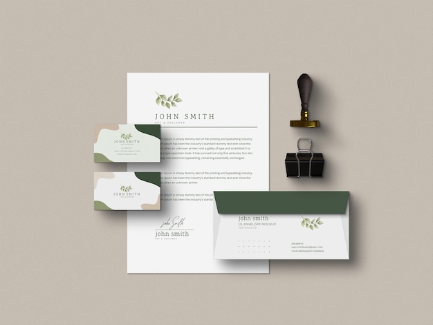 Stationery Set Mockup