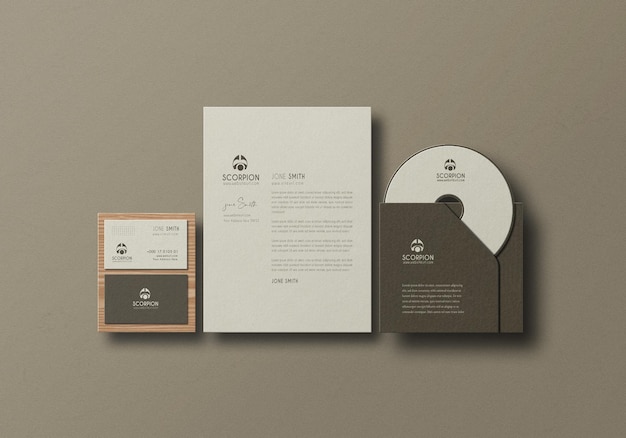 Stationery Set Mockup