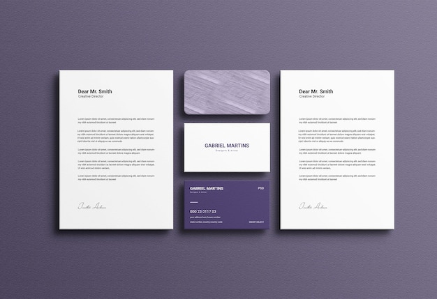 Stationery Set Mockup