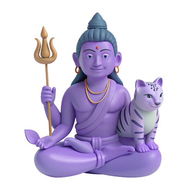 a statue of a buddha with a cat and a cat on it