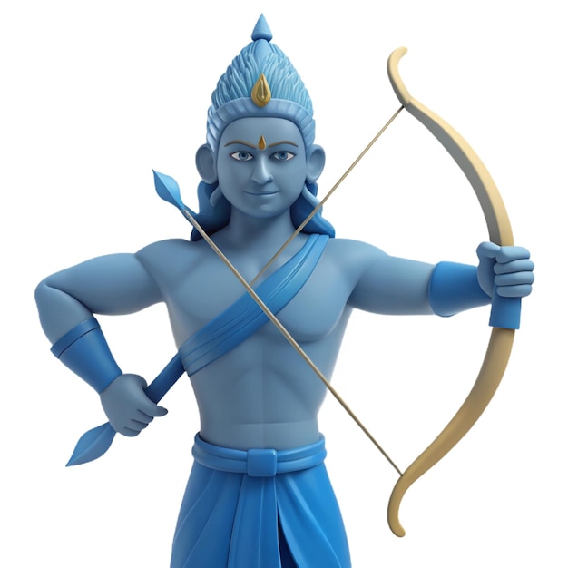 a statue of a deity with a bow and arrow