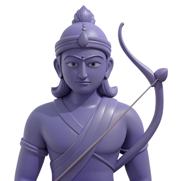 a statue of deity with a sword in his hand