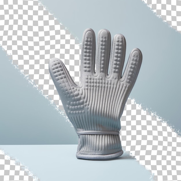 a statue of a glove that has the word " hands " on it.