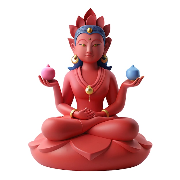 a statue of a god sitting in a lotus position