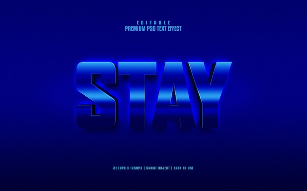 Stay editable premium psd text effect