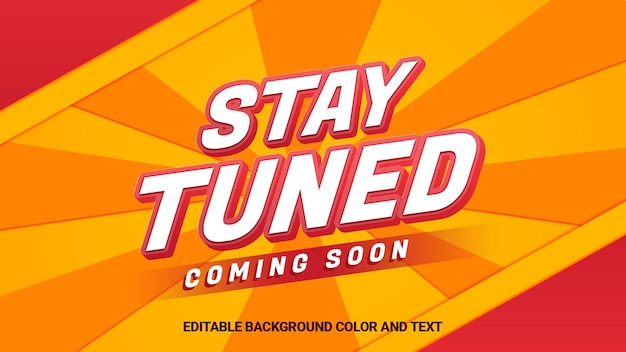 Stay tuned banner template design