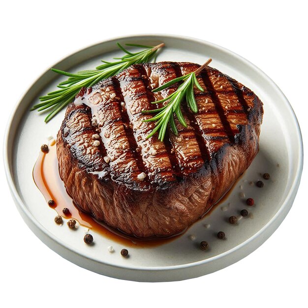 PSD steak isolated on background removal